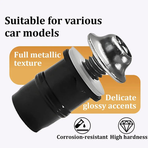 Aluminum M5 Motorcycle Windshield Bolts Kit with metallic texture, corrosion-resistant, suitable for various car models.