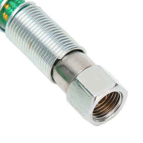 Close-up of metal fitting on 5M Silicone Rubber Steam Hose For Ironing And Dryers Heavy Duty High Temp Steam Tubing Medium Pressure 0.5 MPa