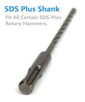 SDS-Plus masonry drill bit, 5/32 in diameter and 6 in length, close-up view