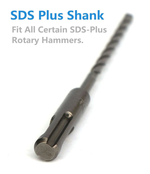 SDS-Plus masonry drill bit, 5/32 in diameter and 6 in length, close-up view