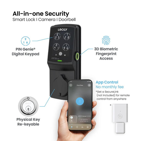 Game Changing 3D Biometric Fingerprint Smart Deadbolt Lock With Keyless Entry Wireless Door Security Quick Install For Homes And Rentals Keep Your Pad Locked Down No Sweat Ever