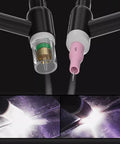 90 Piece TIG Welding Torch Accessories Kit For WP17 WP18 WP26 showing glass cup and alumina nozzle during arc welding