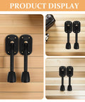 Two Pack Foldable Iron Table Legs For Coffee Table Black Metal Furniture Hardware With Stable Support And Modern Sleek Look