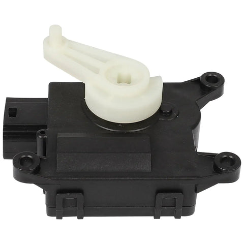 Heavy Duty Heating Blend Door Actuator Replacement For Nissan Sentra Juke Leaf And Cube showing black motor with beige lever.
