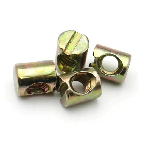 Slotted Hammer-Embedded Barrel Nuts And Dowel Bolts Set M4 To M8 For Furniture