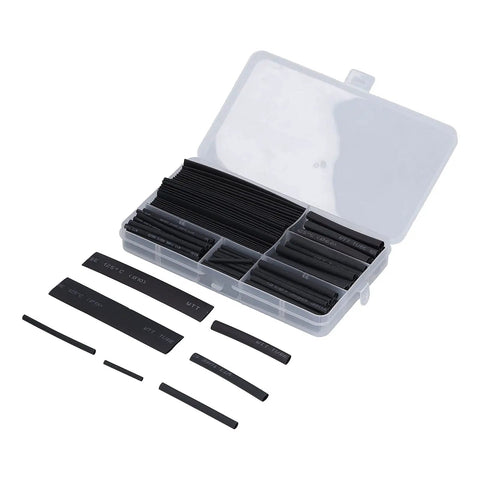 Premium Multisize Heat Shrink Tubing Kit Made From Tough Polyethylene For Awesome Electrical Insulation And Cable Protection Against High Temps In Any Wiring Job, assorted sizes in case