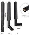 Dual Band 8dBi WiFi Antenna Kit with RP-SMA Male Connectors and 2 x 35cm UFL IPEX to RP-SMA Female Pigtail Cables for Mini PCIe