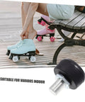 Skater adjusts Two Pack Adjustable Rubber Toe Stoppers For Quad Skates Durable Brake Block Replacement For Roller Skating Shoes
