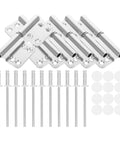 Six Set Heavy Duty Detachable Lift Off Door Hinges With Ten Rivets For Interior And Exterior Doors Weld On Flag Hinges Replacement For Bathroom And Outdoor Use Easy DIY Install