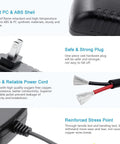 AC DC Dual Power Adapter For RST599 Two Way Ham Radio IP67 with PC ABS shell, strong plug, and power cord details