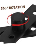 No Nonsense 360 Degree Hidden Door Hinge Heavy Duty Stainless Steel Invisible Pivot with 360° rotation feature in black