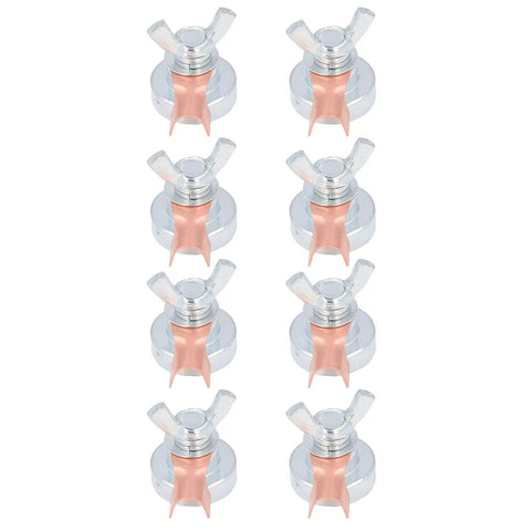 Heavy Duty Magnetic Welding Grounding Clamp With Secure Grip For Fast Setup And Portability Plus Steel Build For Strong Stability On Any Metal Job Site - set of eight clamps with copper grips and steel bases