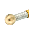 Close-up of Brass M10 Thread Lamp Finial Cap Knob 20mm Dia 18mm High, 2 Pack Screw Caps For Furniture Lighting Lamps, Tool Free Easy Install.