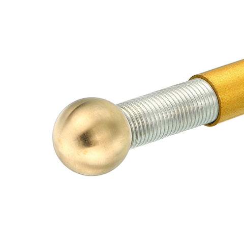 Close-up of Brass M10 Thread Lamp Finial Cap Knob 20mm Dia 18mm High, 2 Pack Screw Caps For Furniture Lighting Lamps, Tool Free Easy Install.