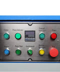 Control panel of Pro Grade Shop Built Programmable Electric Hydraulic Tube Pipe Bender With PLC Auto Manual Controls And 3Hp Motor.