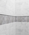 Mirror Glass Mosaic Tile Crystal Diamond Backsplash For Kitchen And Bathroom Walls Mesh Mounted Pack Of 5 Sheets Each 12x12 Inch Easy