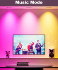 Smart Recessed Lighting 6 Inch LED Downlight 14W 1400LM RGBWW with WiFi and Bluetooth, 4 Pack in music mode on wall