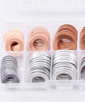 Oil Drain Plug Crush Washer Set With Copper Aluminum Gaskets 10Mm 12Mm 14Mm 16Mm 18Mm Universal Fit Sealing Kit in box