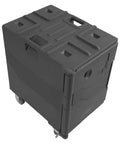 Top view of Insulated Food Pan Carrier 95 Qt Front Loading Hot Box For Catering Non Electric Food Warmer On Four Wheels