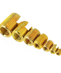 50 Pcs Self Tapping Thread Inserts Kit For Automotive Rail Transportation Beefed Up Durable Carbon Steel Construction With Rock Solid Wear Protection And Easy Installation For Heavy Duty Performance And Reliable Maintenance, assorted sizes