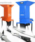 Replacement Blade Set For Wood Chipper Mulcher Leaf Shredder 3 Piece High Performance Durable Blades displayed with compatible shredders