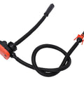 Handy Cordless Fuel Transfer Pump With Built In Rechargeable Battery Makes Moving Gas Super Easy And Fast For Your Car Or Lawn Tractor Without Any Mess Or Hassle At All, showcasing hose and pump design.