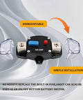 Bulletproof 300A Manual Reset Circuit Breaker With Weatherproof Zinc Case For Car Truck Suv And Marine Audio Rigs, 300 Amp and dismountable design.
