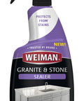 Weiman Granite And Stone Sealer Spray Protects Kitchen Countertops Sinks Showers Vanities And Floors From Stains 24 Ounce bottle