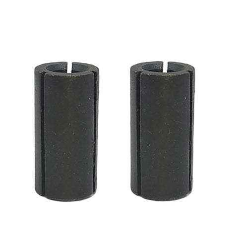 2 Pack 1/2 Inch To 1/4 Inch Router Collet Reduction Sleeve Tool Bit For Woodworking No Tools Needed Easy Chuck Conversion Quick Install Durable Milling Accessory A3 Carbon Steel Black Finish