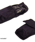 Grab and Go Folding Metric Repair Tool Kit for Motorcycle and Bike with belt pouch shown from front and side angles