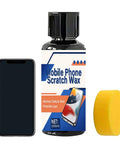 Screen Scratch Remover Kit 40ml 100ml Polishing Fix For Phones Tablets Laptops Watches Glasses Clears Scratches And Restores Clarity With Sponge Applicator Easy Home Electronics Care Tool shown with bottle and sponge
