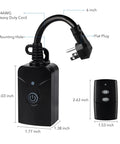 Outdoor Indoor Wireless Remote Control 3 Prong Outlet Kit Weatherproof Heavy Duty 15 Amp Easy Plug And Play system