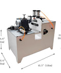 Pro Shop Grade 45 Degree Corner Cutting And Punching Machine With Dual Spindles And 8 Inch Alloy Saw Blade for aluminum and wood fabrication.