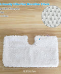 High-density microfiber steam mop pad, 12.5 x 7 inches, for Six Pack Washable Microfiber Steam Mop Pads For Shark Steam Mops Replacement Pads