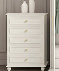 White dresser with brass drawer pulls showcasing Brushed Gold Cabinet Knobs Set Of 10 Brass Drawer Pulls For Kitchen Cupboards And Bathroom Dresser Zinc Alloy Hardware With Dope Pumpkin Inspired Design Durable Solid Metal Build Easy Install.
