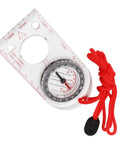 Lightweight Acrylic Backpacking Compass For Hiking And Outdoor Adventures Real Deal Navigation Tool with red lanyard