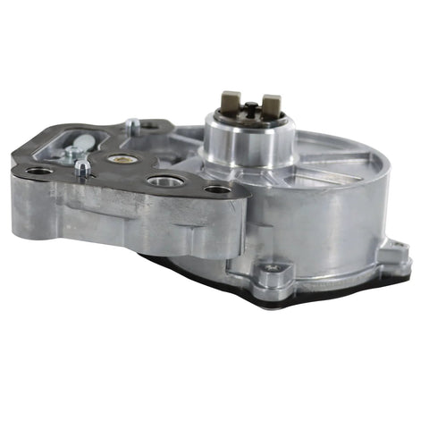 DYRDINSHOW brake vacuum pump side view, aluminum housing and mounting holes.
