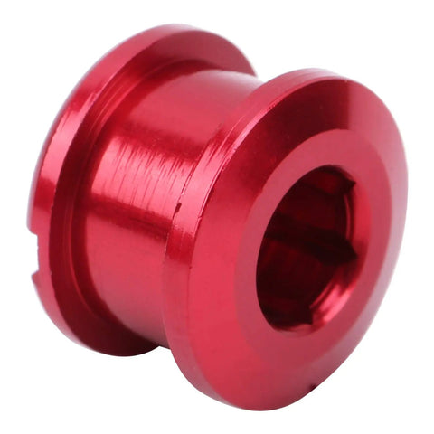 Red bolt from the 10 Piece BMX Chainring Bolts Set CNC Aluminum Alloy Bolts And Nuts For Single Speed Crankset Replacement Parts