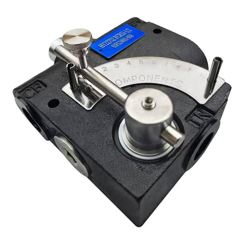 Pressure Compensating Variable Hydraulic Flow Control Valve With Relief, 1/2 Inch NPT Port, Adjustable Flow Rate 0-16 GPM