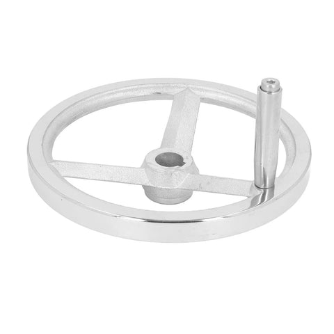 Rotary Handwheel 250mm Diameter Cast Iron Chrome Plated With 3 Spoked Revolving Handle For Lathe Milling Machine Grinder Built Like A Tank