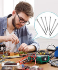 Man using Ultra Handy Mini Screwdriver Set Six Piece Precision Kit For Jewelry Watches Eyeglasses And Electronics Repairs