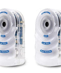 Two pack WiFi water leak alarm with email alerts audio and visual notifications no wiring needed 105 dB siren and flashing SOS light.