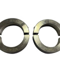 Two Piece Split Shaft Collar Clamp With Set Screw 2-3/8 Inch Bore, 3-1/2 Inch Outside Diameter, 304 Stainless Steel, top view