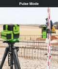 Pro Grade Multi Line Laser Level With Four Vertical Lines And A 360 Degree Horizontal Floor Line Self Leveling Green Cross Line