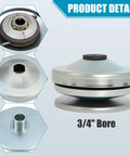 30 Series Torque Converter Clutch for Go Karts with 3/4 inch bore, 3/16 keyway, includes 203589 drive belt, detail view