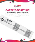 Turntable Phono Cartridge Alignment Protractor Tool With High Visibility Markings for precise stylus alignment and tracking