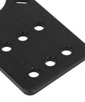 Close-up of Beefy Stepper Motor Mount Plate For NEMA 17 Size Anodized Aluminum Bracket with mounting holes