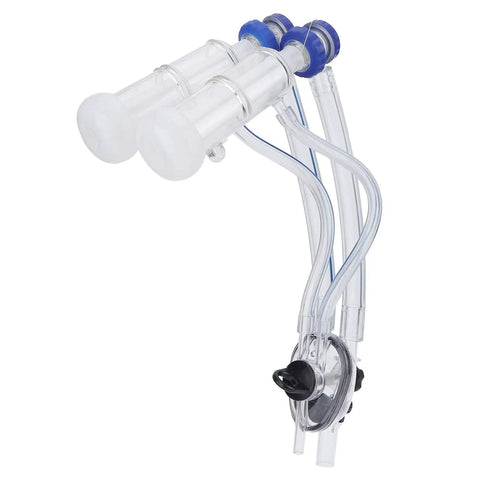 Goat And Sheep Milker Claw Kit With Teat Cups And Milking Cluster for Mobile Handheld Milking System shown in silicone and plastic