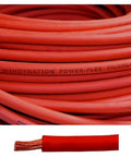 6 Gauge 6 AWG 25 Feet Red Welding Battery Pure Copper Flexible Cable Wire for car inverter RV solar power applications