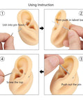 Step-by-step use of 6 Piece Stainless Steel Piercing Tapers Set 14G 16G External Threadless And Internal Bar Insertion Pins